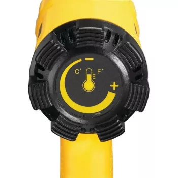 Teplovzdušná pištoľ DeWalt D26411 — 1800 W, pištoľová rukoväť, max. 600 °C, prúd vzduchu 450 l/min, žltá