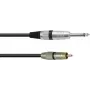 OMNITRONIC adaptérový kábel RCA/jack 0,9 m čierny (30225118)