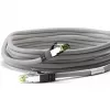 Goobay CAT 8.1 patch kábel, S/FTP (PiMF), sivý, 0,5 m - LSZH bez halogénov, meď AWG 24 (55135)
