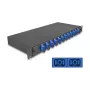 DeLOCK optické spájkovacie puzdro 67006 čierna kov 482x220x44mm