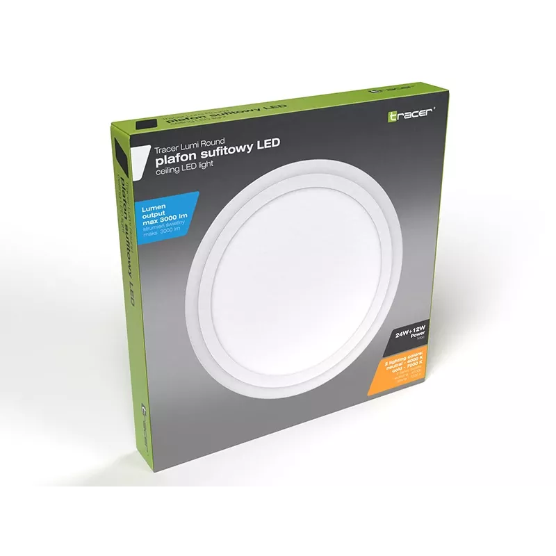 Stropné svietidlo TRACER TRAOSW47320 LED okrúhle 18W 3000K