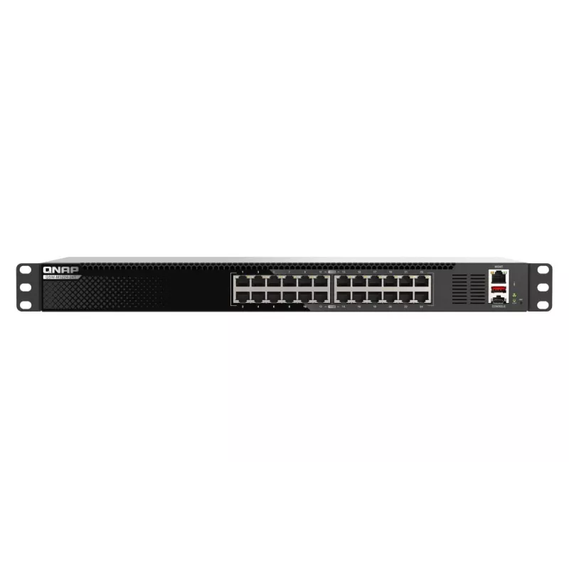 QNAP QSW-M3224-24T sieťový switch Managed L3 10G Ethernet (100/1000/10000) 1U čierna, strieborná