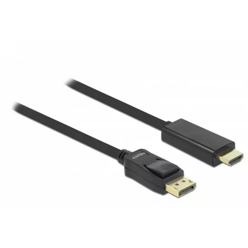 Delock kábel DisplayPort 1.1 konektor samec > High Speed HDMI-A konektor samec pasívny 3 m čierny (82435)