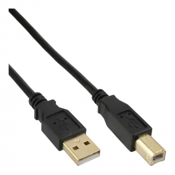 Microconnect USBAB5G USB kábel USB 2.0 5 m USB A USB B čierny