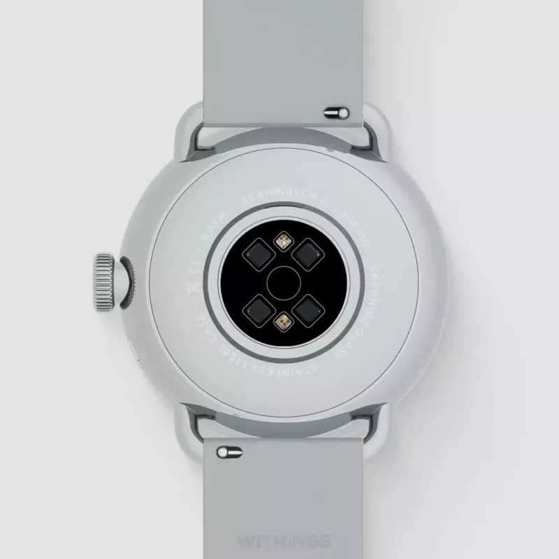 Withings ScanWatch 2 hybridné inteligentné hodinky 38 mm, 1,6 cm (0,63") OLED, nehrdzavejúca oceľ, biele