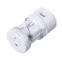 Akyga AK-AD-61 univerzálny cestovný adaptér, celosvetový, 10 A, biely