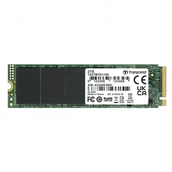 Transcend 115S - SSD - 2TB - interný - M.2 2280 (obojstranný) - PCIe 3.0 x4 (NVMe) (TS2TMTE115S)