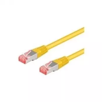 Wentronic Goobay CAT 6a patch kábel, S/FTP (PiMF), žltý, 10 m - LSZH bez halogénov, meď (93700)