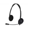 Advanced Accessories USB headset s mikrofónom - čierna