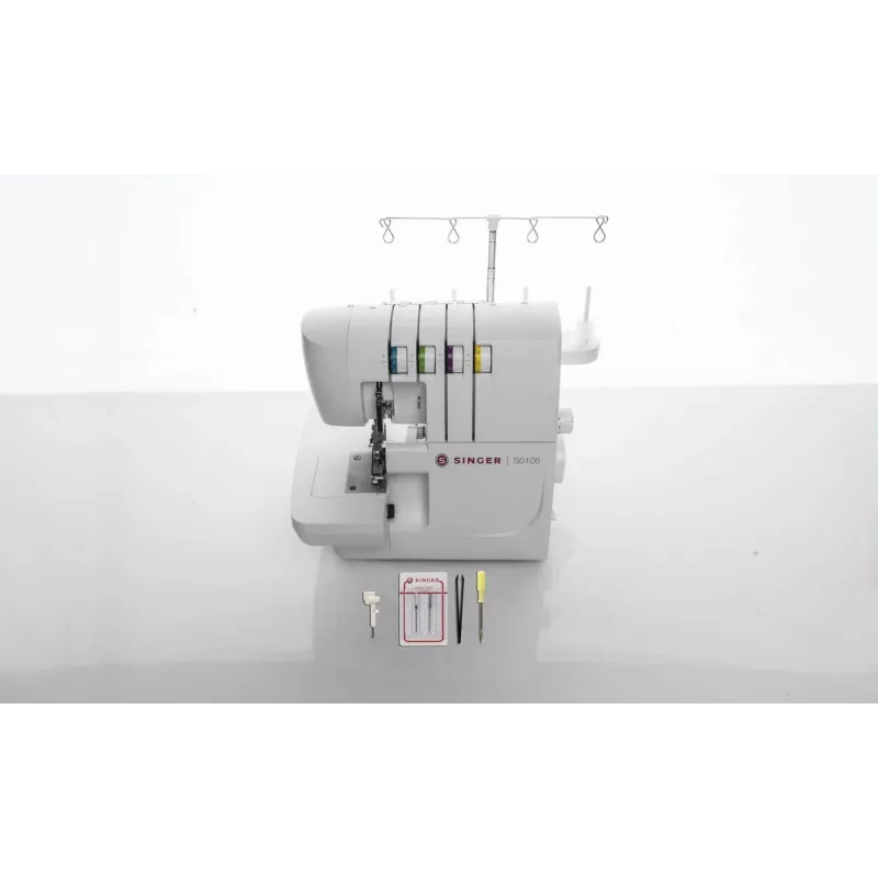 Overlockový šijací stroj SINGER S0105 elektrický biela
