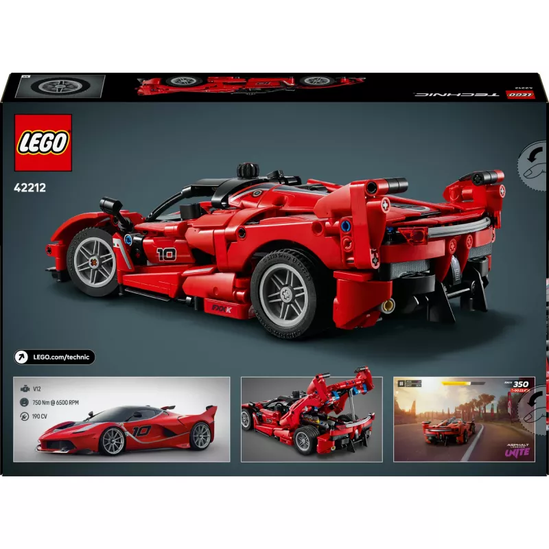 LEGO Technic Ferrari FXX K model v mierke 1:10, 897 dielov, od 10 rokov