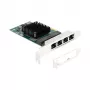 DeLOCK PCI Express x1 karta na 4 x RJ45 Gigabit LAN BCM