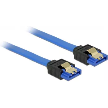 SATA kábel DeLOCK 84977 0,2 m SATA 7-pinový čierny modrý