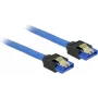 SATA kábel DeLOCK 84977 0,2 m SATA 7-pinový čierny modrý