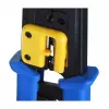 Krimpovacie kliešte Alantec NI040 pre RJ-45 konektory, oceľová konštrukcia, plastové rukoväte, čierna/modrá