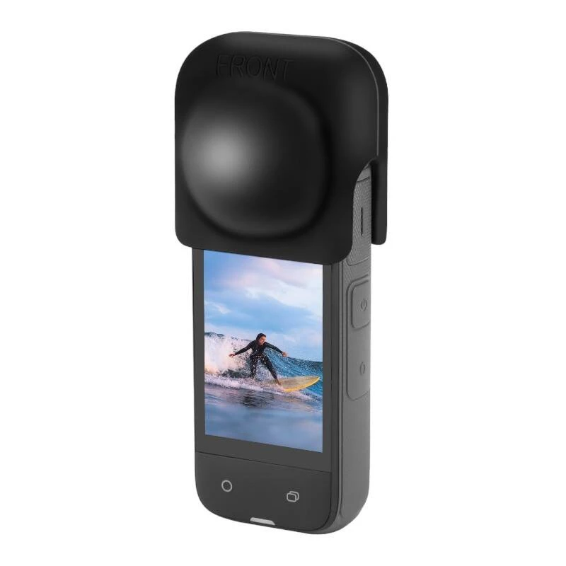 PULUZ silikónová ochrana objektívu pre Insta360 X4 / X5 (čierna)