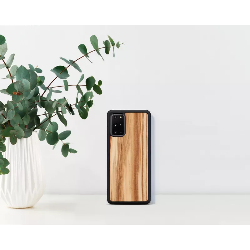 Puzdro na telefón man and wood Galaxy S20+ cappuccino čierna – ochranné puzdro na smartfón