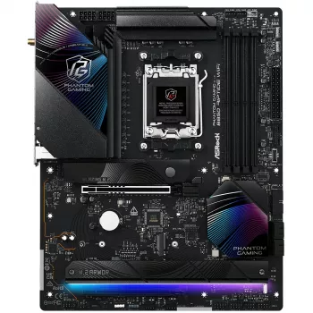 Základná doska ASRock Phantom Gaming B850 Riptide WiFi — AMD B850, socket AM5, ATX, DDR5, 4x M.2, Wi-Fi 7, 2.5Gb LAN