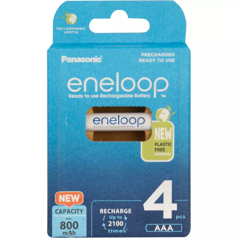 Akumulátory PANASONIC ENELOOP AAA 800 mAh 4 kusy (BK-4MCDE/4CP)