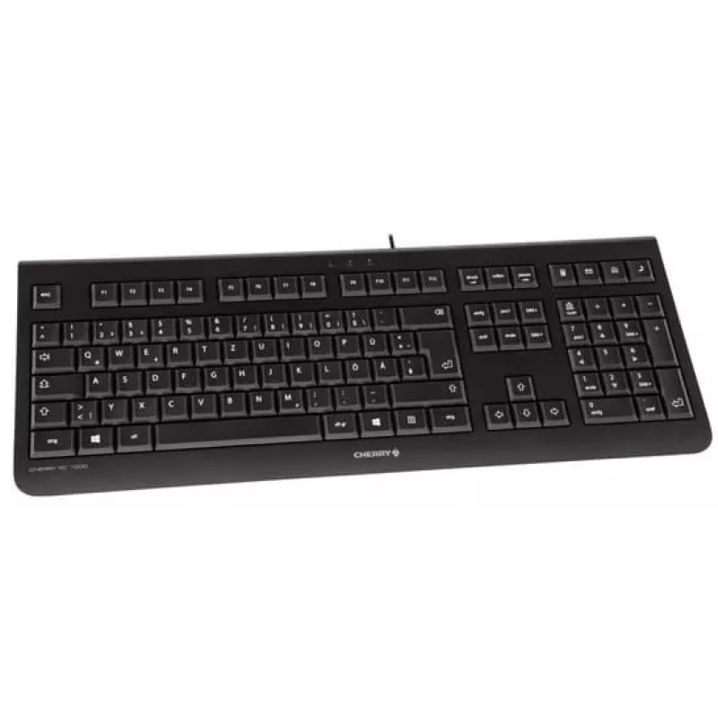 CHERRY KC 1000 klávesnica Home USB švajčiarske rozloženie čierna