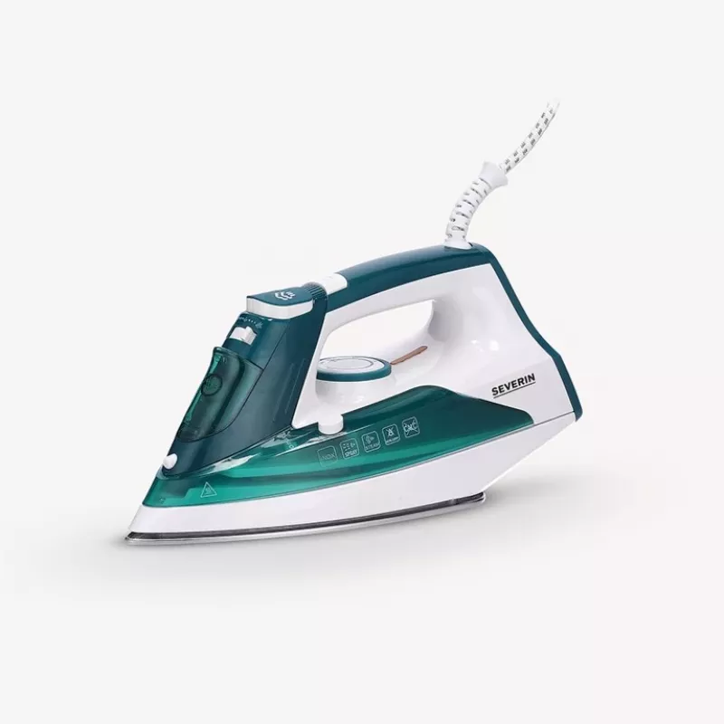 Severin BA 3261 žehlička parná žehlička keramická podrážka 2400 W biela, zelená