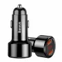 Baseus Magic CCMLC20A-01 autonabíjačka, 2x USB-A QC 3.0, 45 W, 6 A, displej napätia, čierna