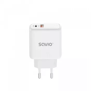 SAVIO LA-06 USB Type-A & Type-C Quick Charge Power Delivery 3.0 interiérová