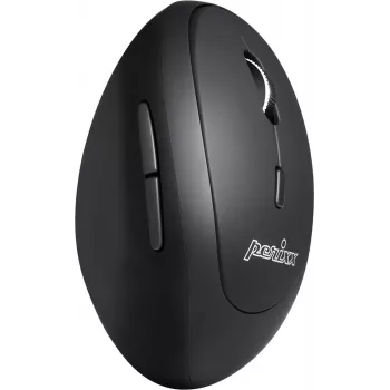 Perixx PERIMICE-819, ergonomická vertikálna myš, tiché kliknutie, multi-device, čierna (PERIMICE-819)