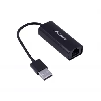 Sieťová karta LANBERG NC-0100-01 USB 10 Gbit/s, hot-swap, kábel 0,15 m, čierna