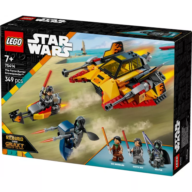 LEGO Star Wars Flame Speeder 75414 snežná sada – 349 dielov, 3 minifigúrky, vek 7+