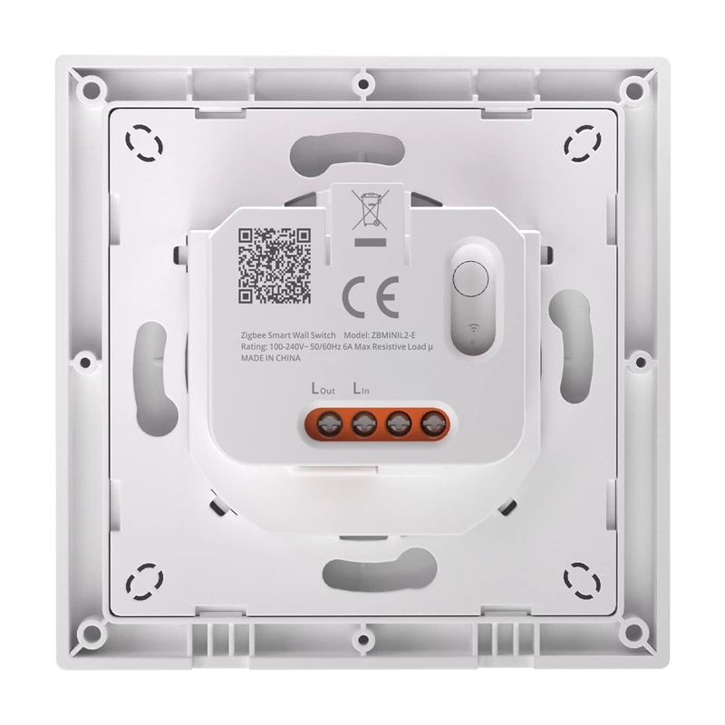 Nástenný spínač Sonoff ZBMINIL2-E ZigBee kompaktný dizajn diaľkové ovládanie