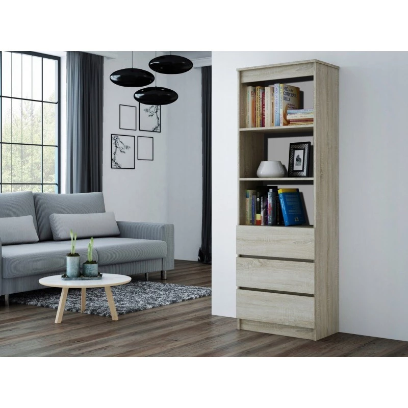 Topeshop RS-60 OLIMP SONOMA kancelársky regál
