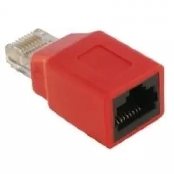 Crossover adaptér DeLOCK RJ45 M/F červený 65025