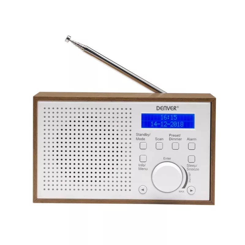 Denver DAB-46 prenosné rádio DAB, biele