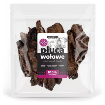 UNISZKI hovädzie pľúca - psie maškrty - 500 g