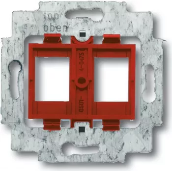 BUSCH JAEGER 1753-0-8055 - 2 x RJ-45 - červená - kov - plast
