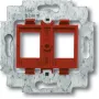 BUSCH JAEGER 1753-0-8055 - 2 x RJ-45 - červená - kov - plast