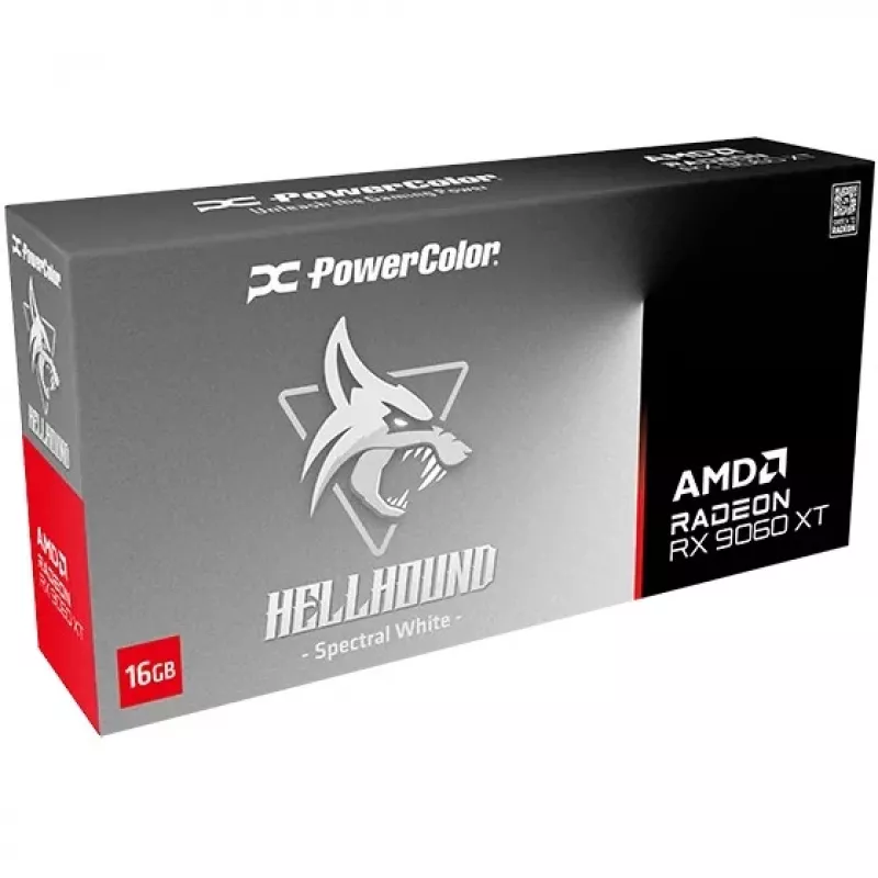 PowerColor Hellhound Radeon RX 9060 XT 16GB GDDR6 biela