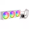 KRUX HydroGlance 360 ARGB vodné chladenie AIO s LCD, 360 mm, biele