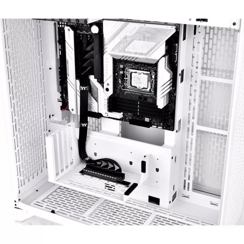 Thermaltake PCI-E 4.0 dvojitý 90-stupňový riser kábel, 40 cm, čierny