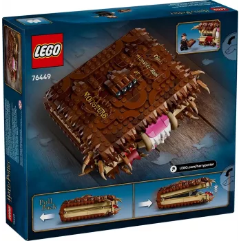 LEGO Harry Potter herná sada Príšerná kniha príšer 76449 — 518 dielov, 1 minifigúrka, pripevniteľné zuby