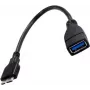 ALLNET USB_3.0_OTG_MICRO_ADAPTER 0,15 m USB A Micro-USB B konektor samec-samec čierny USB kábel (USB_3.0_OTG_micro_adapter)