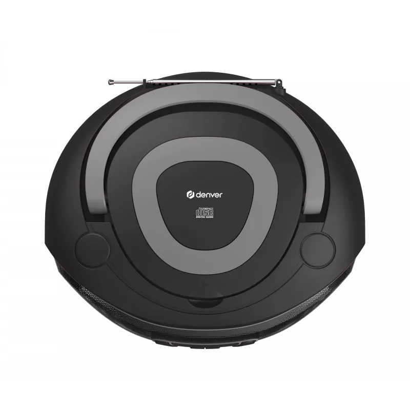 Denver TDB-212GR DAB+ boombox s CD prehrávačom, DAB+/FM, Bluetooth, USB, AUX, sivý