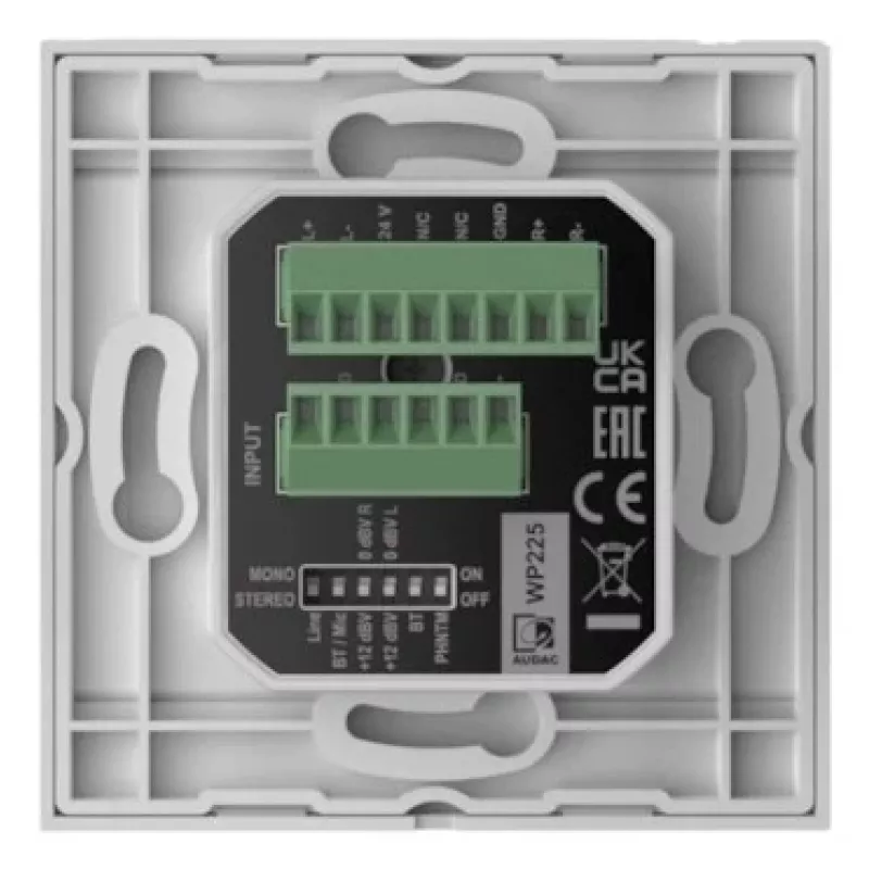 AUDAC WP225/W audio konvertor oceľ, biela