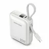 Vention FHEN0 Powerbanka, 10000 mAh, 35 W, vstavaný kábel USB-C, béžová