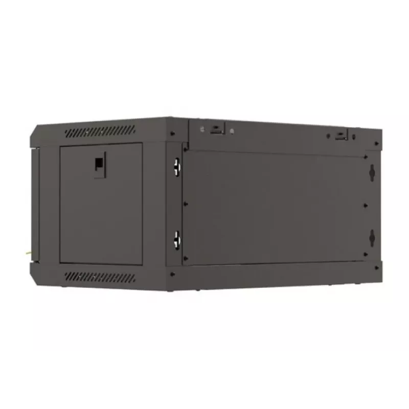 Nástenný rack LANBERG WF03-5304-10B 19 palcov 4U čierny, sklenené dvere