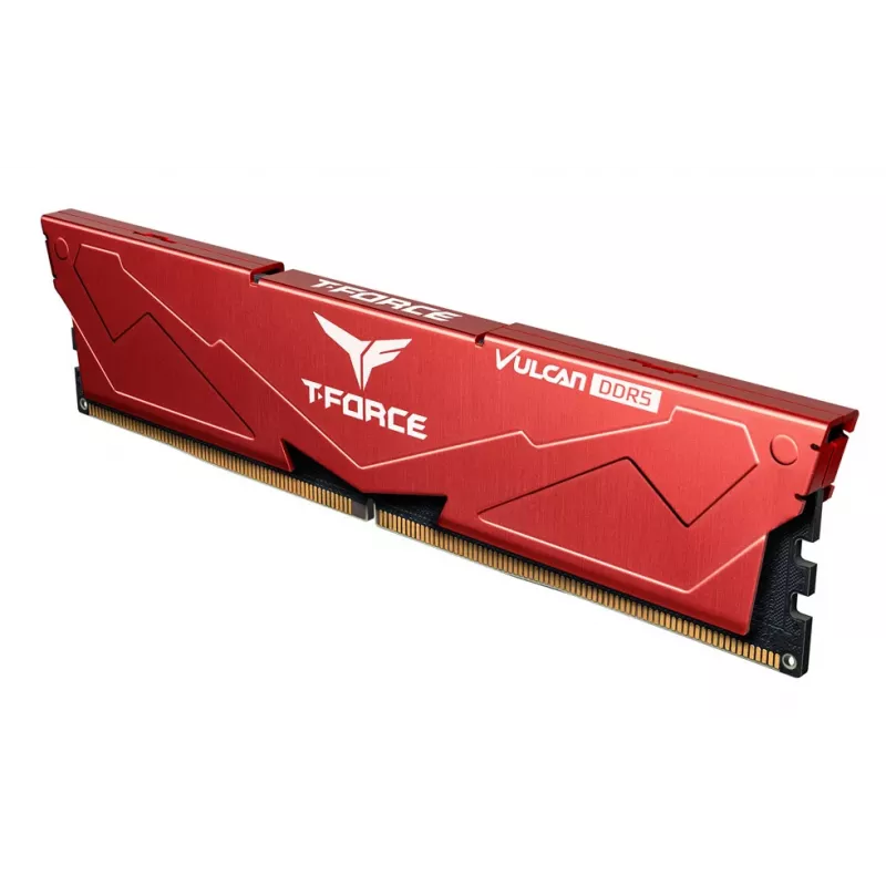 Team Group VULCAN FLRD532G6000HC30DC01, 32 GB, 2 x 16 GB, DDR5, 6000 MHz, 288-pin DIMM, červená