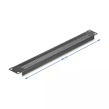 Slepý panel DeLOCK 67035 čierny kov 44 mm x 482 mm x 11 mm