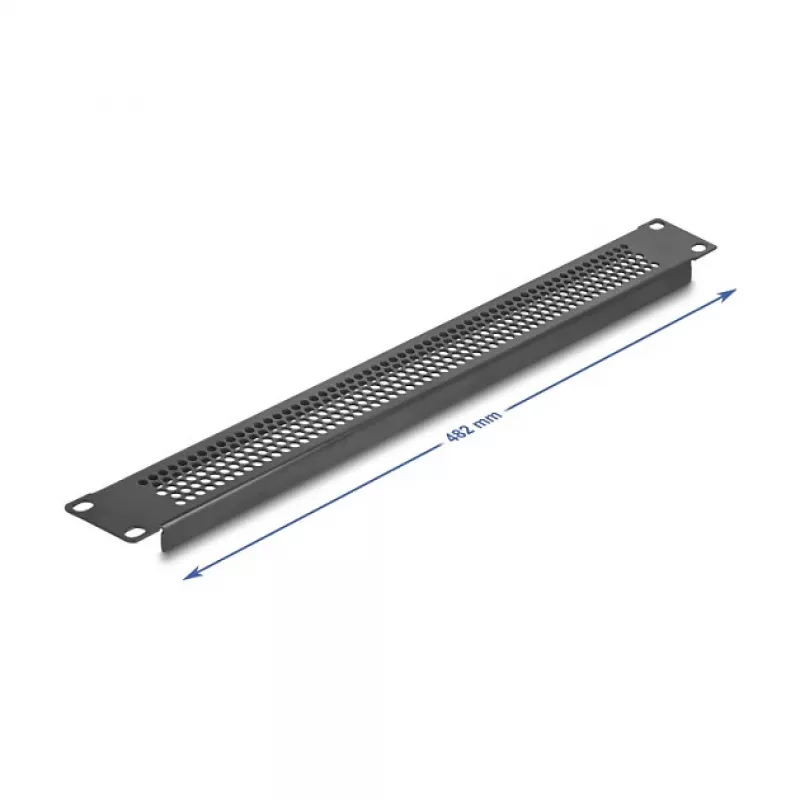 Slepý panel DeLOCK 67035 čierny kov 44 mm x 482 mm x 11 mm