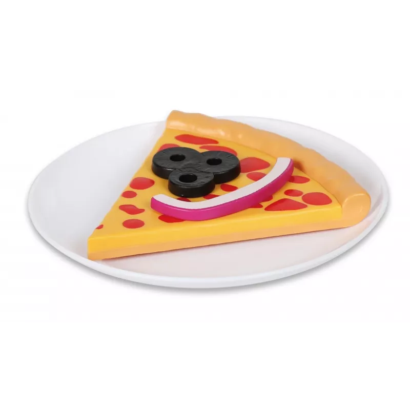 Magnetická sada pizze, MALIK MalBlo Magnetic, hračkárske jedlo na hru rolí, magnetické diely